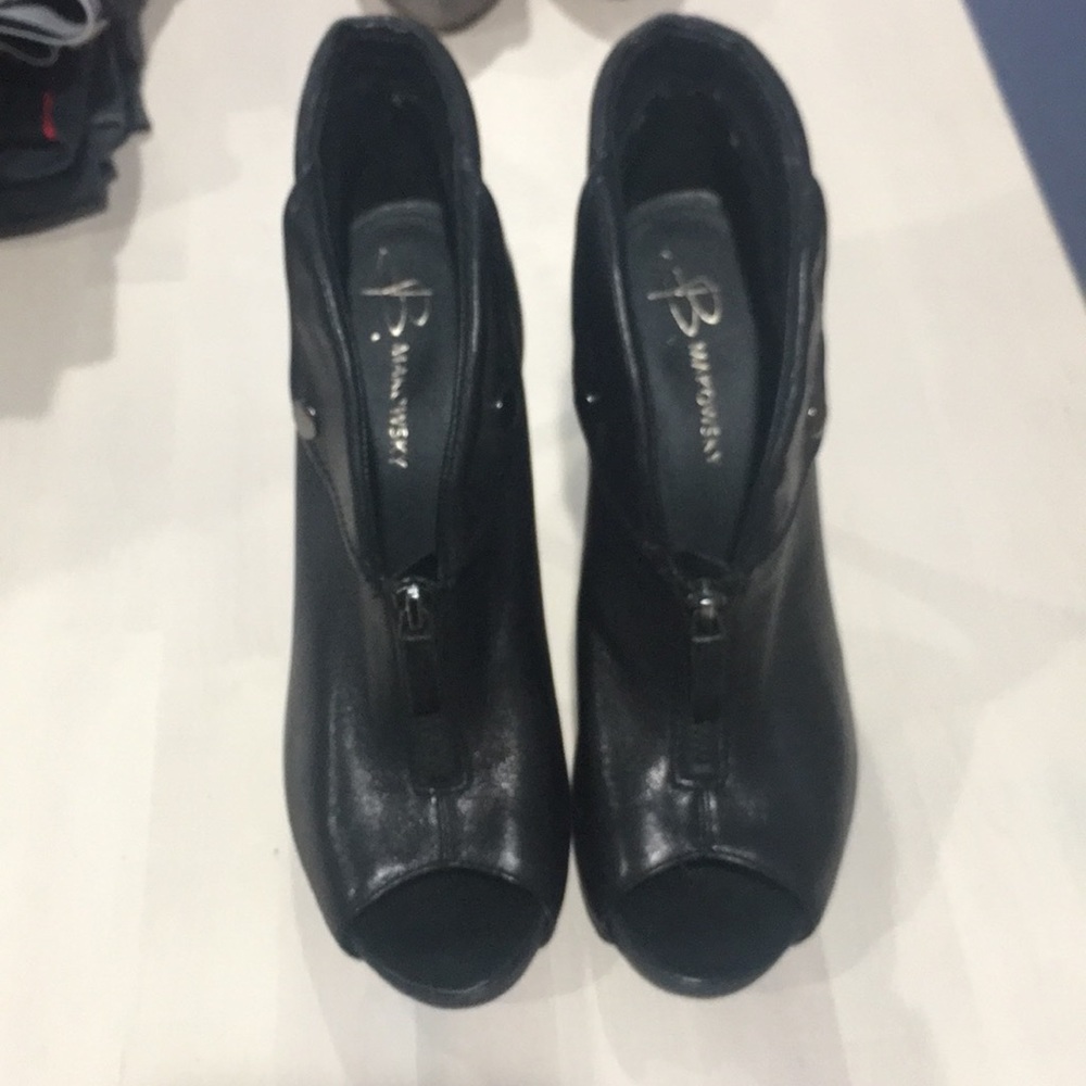 3inch open toe booties